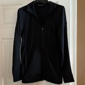 Mens Under Armour Black Lightweight Zip-Up Shirt Jacket
